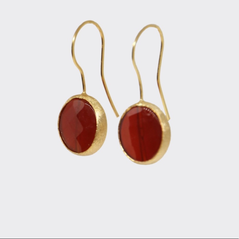 Red Stone Earrings
